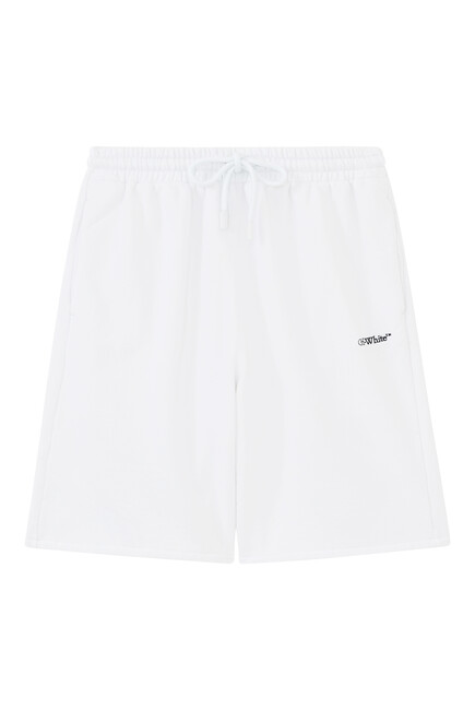 Diagonal Sweat Shorts